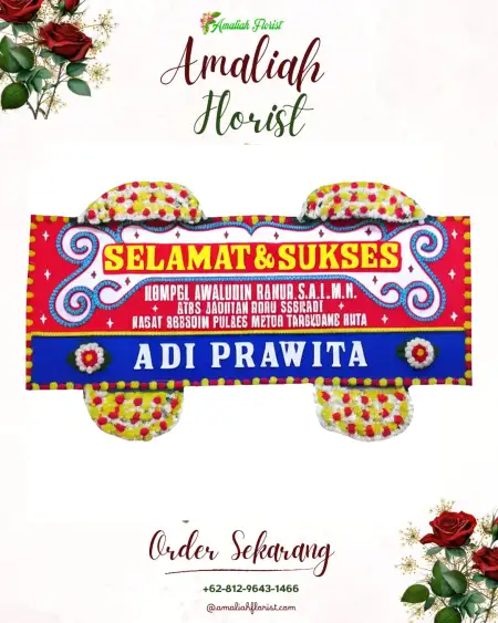 Papan Bunga Ucapan Selamat Nyamok